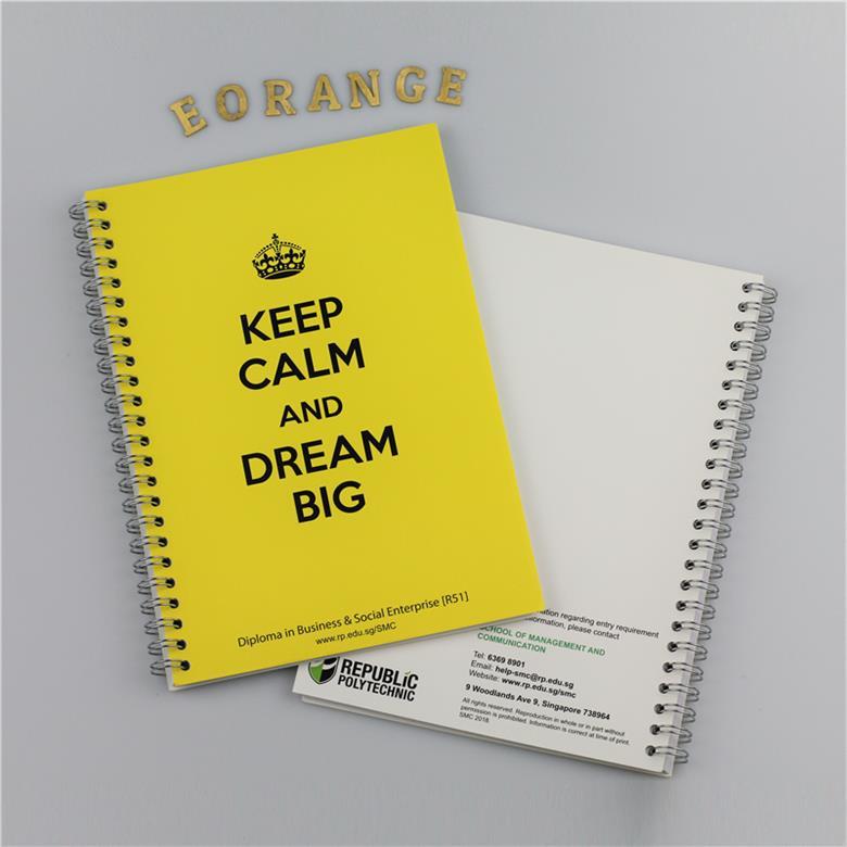 customised customized A5 wire-o Notebook printing full color colour corporate gift promotional singapore giveaway door wholesale singapore supplier