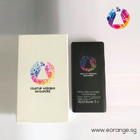 Get Customized logo print qi power bank wireless charging Starts from 100pcs for company event, career fair, trade show, exhibition and conference,D&D, Door gift