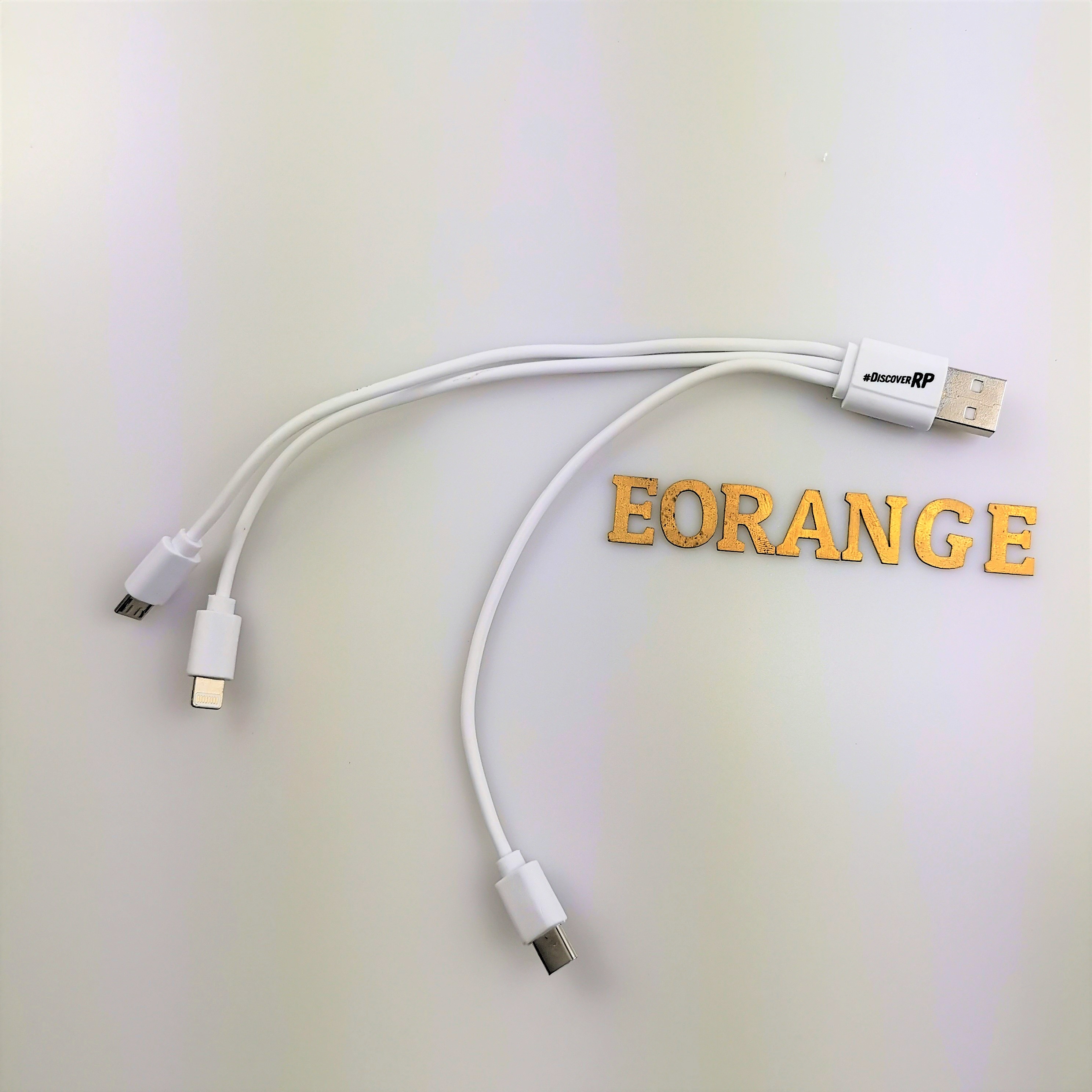 2 in 1 Charging Cable promotional gift event student logo print