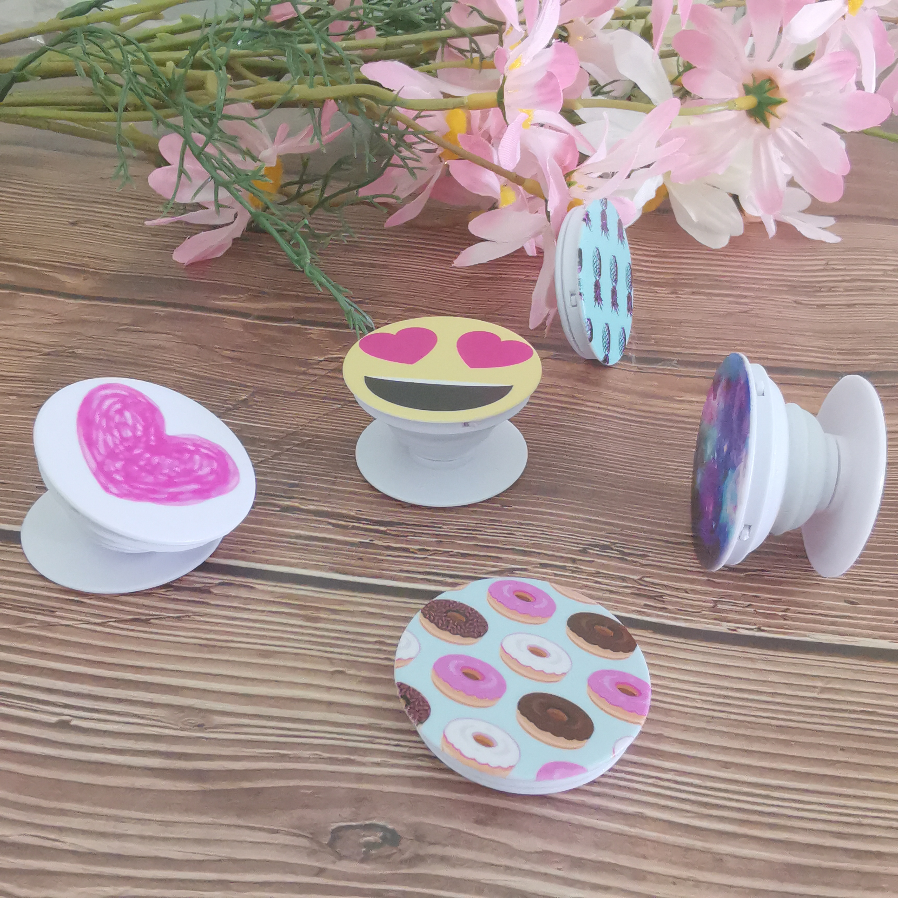 Custom Universal Grip Pop Socket Phone Holder Grip Stand logo printing gift singapore