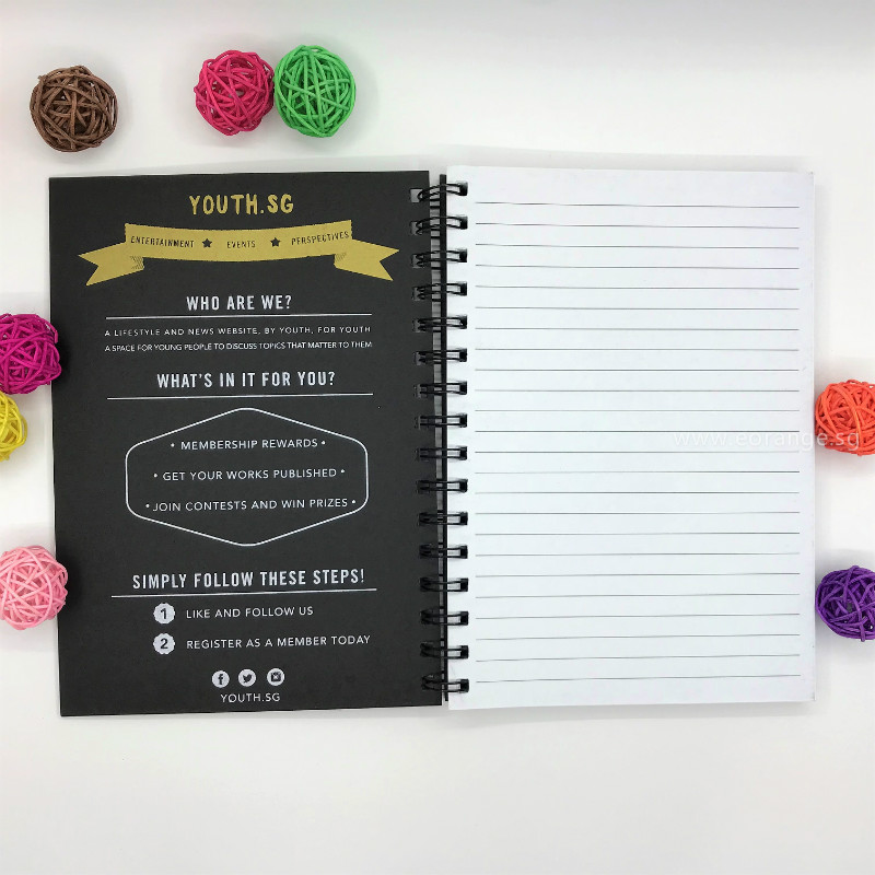 customised customized A5 wire-o Notebook printing full color colour corporate gift promotional singapore giveaway door wholesale singapore supplier