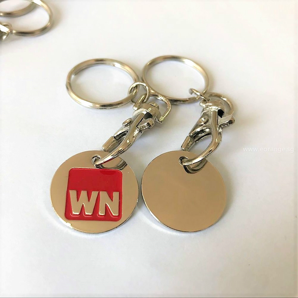 Custom trolley coins top