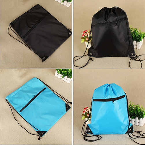 Drawstring Backpacks with Pocket