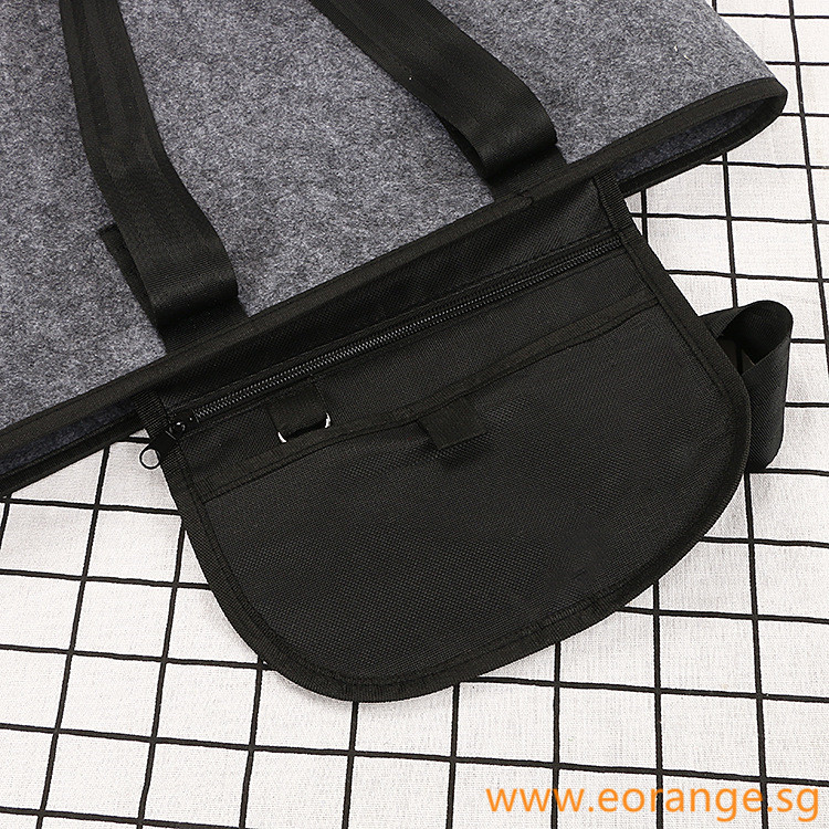Felt Tote Bags with Inner Pocket