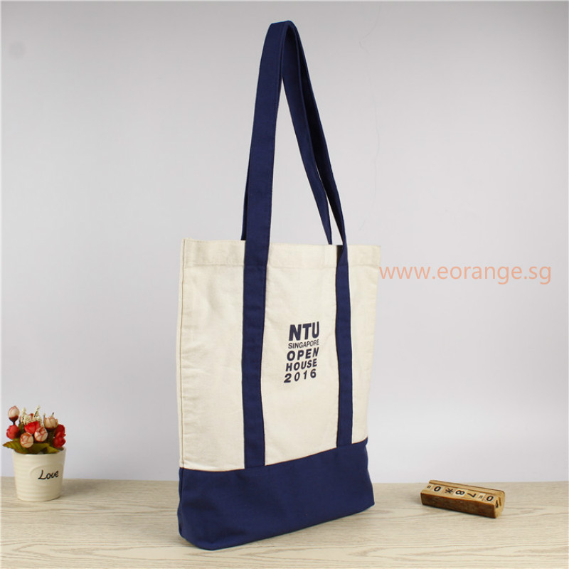Two-Tone Coloured Canvas Tote Bag
