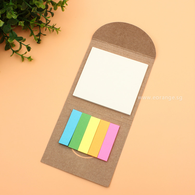 Eco-Friendly Color Flag Sticky Notepad Memo Booklets
