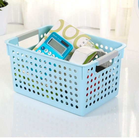 Stackable Rectangle Storage Baskets with Handles
