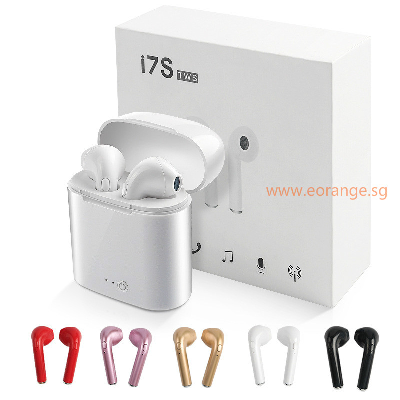 i7S Bluetooth 4.2 Wireless Earbuds Earphones with Charge Dock Twins Earpieces