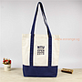 Two-Tone Coloured Canvas Tote Bag