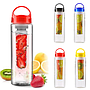 Fruit Infusion Water Bottles with Twist Lid